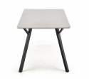 Eettafel \'Barlog\' 140x80cm - Grijs/Zwart