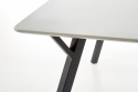 Eettafel \'Barlog\' 140x80cm - Grijs/Zwart