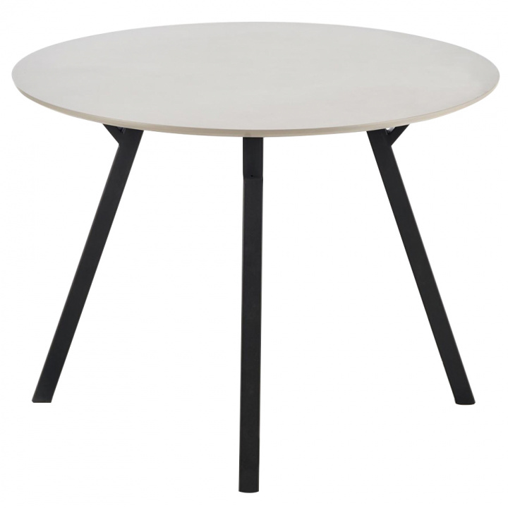 Eettafel \'Barlog\' Rond 100cm - Grijs/Zwart in de groep Meubels / Tafels / Ronde eettafels bij Reforma (2010001177012)