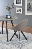 Eettafel \'Barlog\' Rond 100cm - Grijs/Zwart