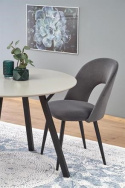 Eettafel \'Barlog\' Rond 100cm - Grijs/Zwart