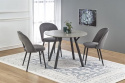 Eettafel \'Barlog\' Rond 100cm - Grijs/Zwart