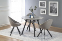 Eettafel \'Barlog\' Rond 100cm - Grijs/Zwart