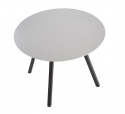 Eettafel \'Barlog\' Rond 100cm - Grijs/Zwart