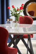 Eettafel \'Cruz\' Rond 140cm - Grijs/Zwart