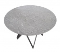 Eettafel \'Cruz\' Rond 140cm - Grijs/Zwart