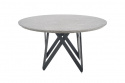 Eettafel \'Cruz\' Rond 140cm - Grijs/Zwart