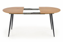 Eettafel \'Colorado\' 120-160cm - Natuur/Zwart