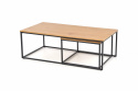 Salontafel \'Hejde\' - Eik/Zwart