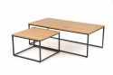 Salontafel \'Hejde\' - Eik/Zwart