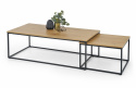Salontafel \'Hejde\' - Eik/Zwart