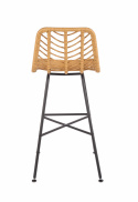 Barkruk \'Cane\' - Natuur/Zwart