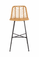 Barkruk \'Cane\' - Natuur/Zwart