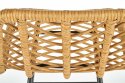 Barkruk \'Cane\' - Natuur/Zwart