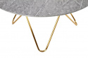 Eettafel \'Bonello\' Rond 120cm - Goud/Grijs