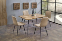 Eettafel \'Norudden\' 120x80cm - Zwart/Natuur 