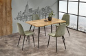 Eettafel \'Norudden\' 120x80cm - Zwart/Natuur 