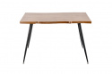 Eettafel \'Norudden\' 120x80cm - Zwart/Natuur 