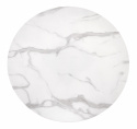 Eettafel \'Ambrosio\' Rond 90cm - Wit/Zwart 