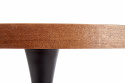 Eettafel \'Carmelo\' Rond 110cm - Hout/Zwart 