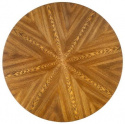 Eettafel \'Carmelo\' Rond 110cm - Hout/Zwart 