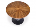 Eettafel \'Carmelo\' Rond 110cm - Hout/Zwart 