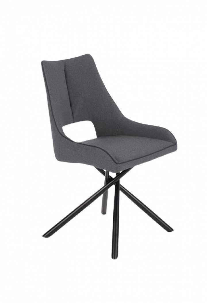 Stoel \'Requena\' - Grijs/Zwart in de groep Meubels / Zitmeubels / Stoelen bij Reforma (2010001178644)