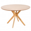 Eettafel \'Nicolas\' Rond 120cm - Natuur