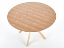 Eettafel \'Nicolas\' Rond 120cm - Natuur