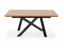 Eettafel \'Capital\' 160-200x90cm - Zwart/EK