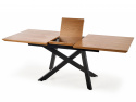 Eettafel \'Capital\' 160-200x90cm - Zwart/EK