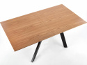 Eettafel \'Capital\' 160-200x90cm - Zwart/EK