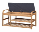 Schoenrek \'Sandee\' 100cm - Eik/Grijs