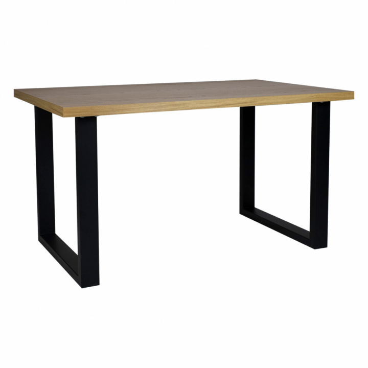 Eettafel \'Radus\' 140x85cm - Eik/Zwart in de groep Meubels / Tafels / Eettafel bij Reforma (2010001179689)