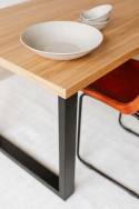 Eettafel \'Radus\' 140x85cm - Eik/Zwart 