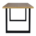 Eettafel \'Radus\' 140x85cm - Eik/Zwart 