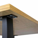 Eettafel \'Radus\' 140x85cm - Eik/Zwart 