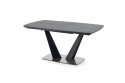 Eettafel \'Fangor\' 160-220cm - Grijs/zwarte
