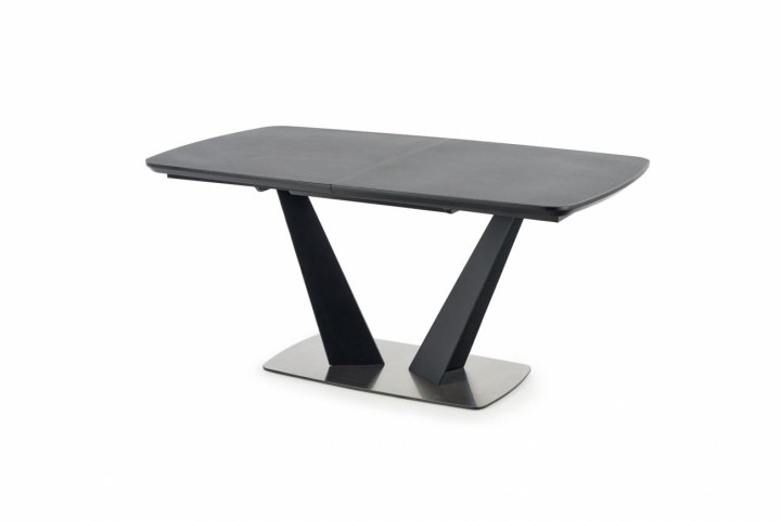 Eettafel \'Fangor\' 160-220cm - Grijs/zwarte in de groep Meubels / Tafels / Eettafel bij Reforma (2010001180951)