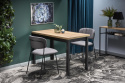 Eettafel \'Colbalt\' 120x68cm - Natuur/zwarte