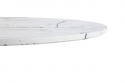 Eettafel \'Lorca\' Rond 80cm - Marmer/Wit