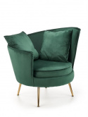 Fauteuil \'Almond\' - Donkergroen