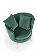 Fauteuil \'Almond\' - Donkergroen