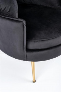 Fauteuil \'Almond\' - Zwart