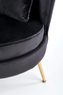 Fauteuil \'Almond\' - Zwart