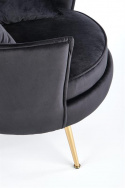 Fauteuil \'Almond\' - Zwart