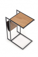 Bijzettafel \'Malmby\' - Eik/Zwart