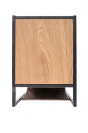 Bijzettafel \'Malmby\' - Eik/Zwart