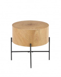 Bijzettafel \'Lapland\' - Eik/Zwart