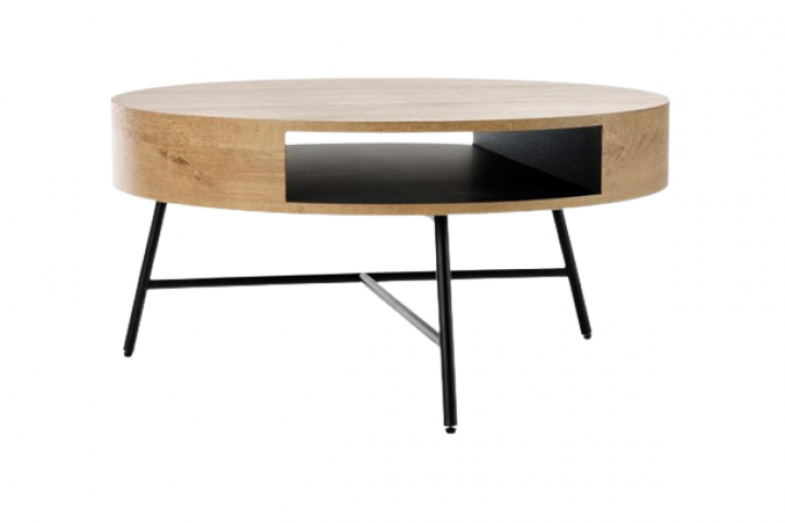 Salontafel \'Vansbro\' - Eik/Zwart in de groep Meubels / Tafels bij Reforma (2010001184973)